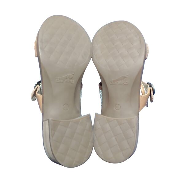 Dansko Tan and Cream Sandals - Picture 3 of 4
